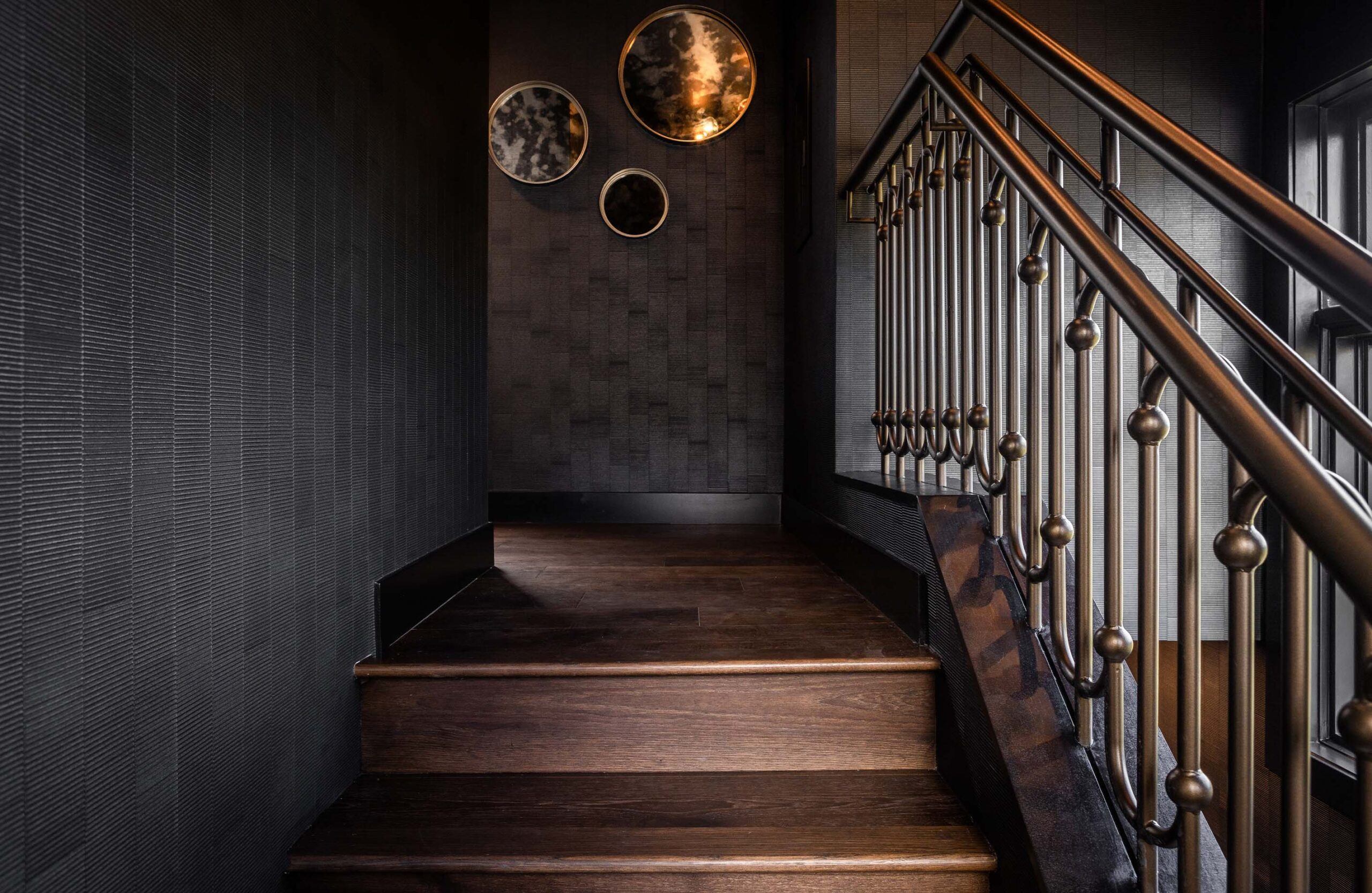 Staircase in The Irving Gill Penthouse at Orli La Jolla boutique hotel