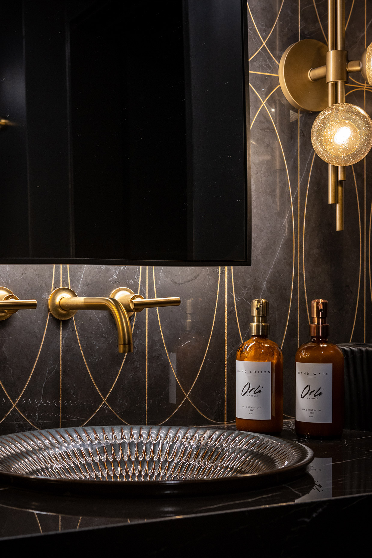 Sink in The Irving Gill Penthouse at Orli La Jolla boutique hotel
