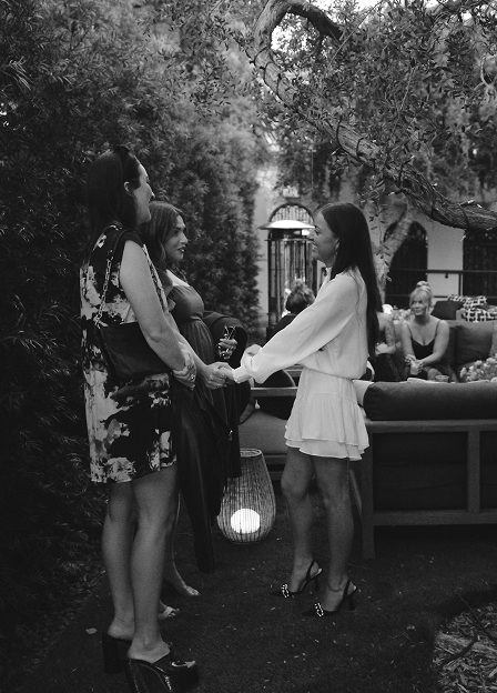 pepole at a gathering at orli la jolla